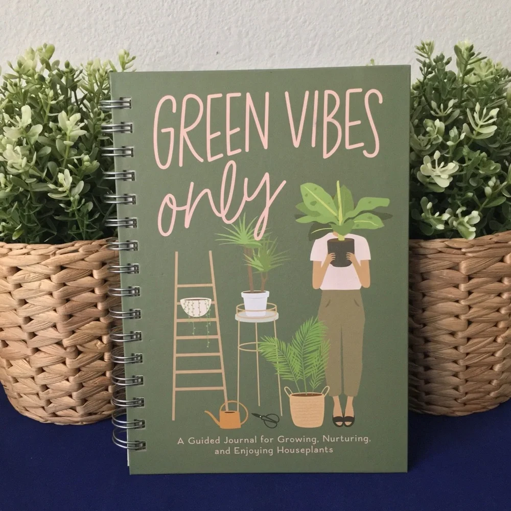 Green Vibes Only Guided Houseplant Journal